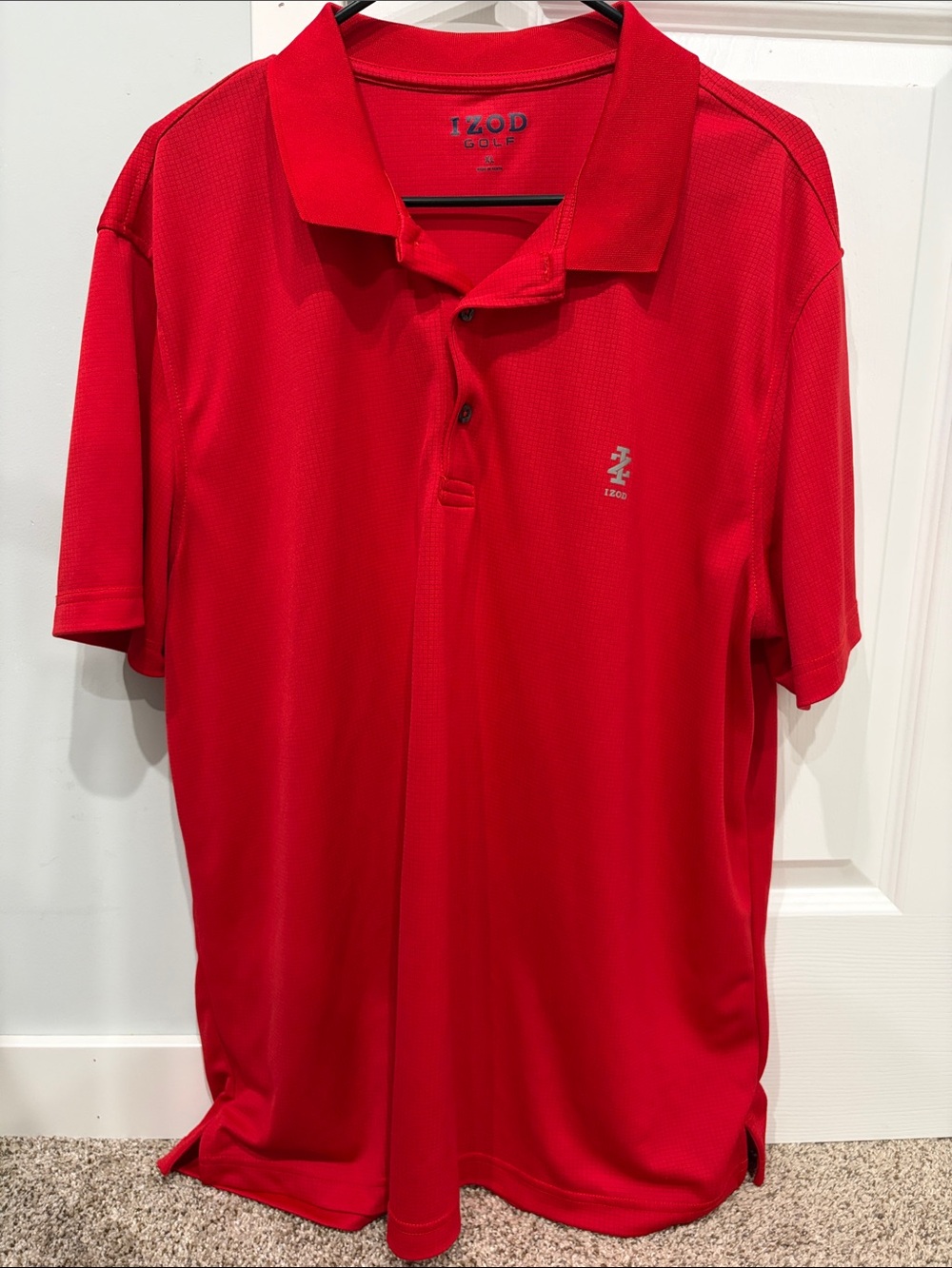 Izod Red Men's Golf Polo